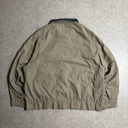 ハリントンジャケットベージュシティボーイコーデ古着