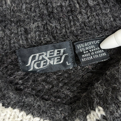 モヘアニットシティボーイコーデ古着