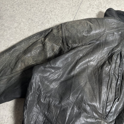 レザージャケットストリートコーデ古着