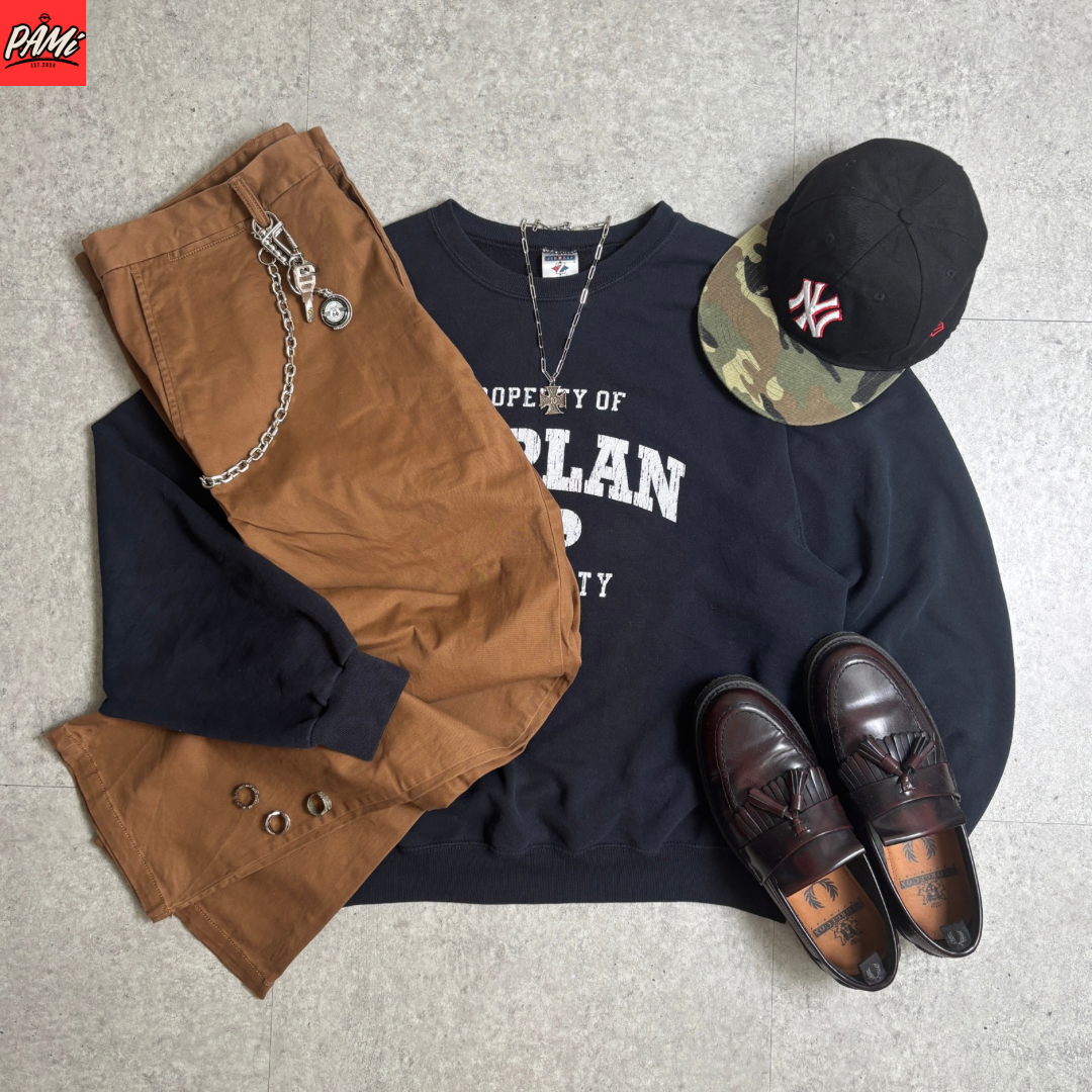 JERZEESスウェットシティボーイコーデ古着