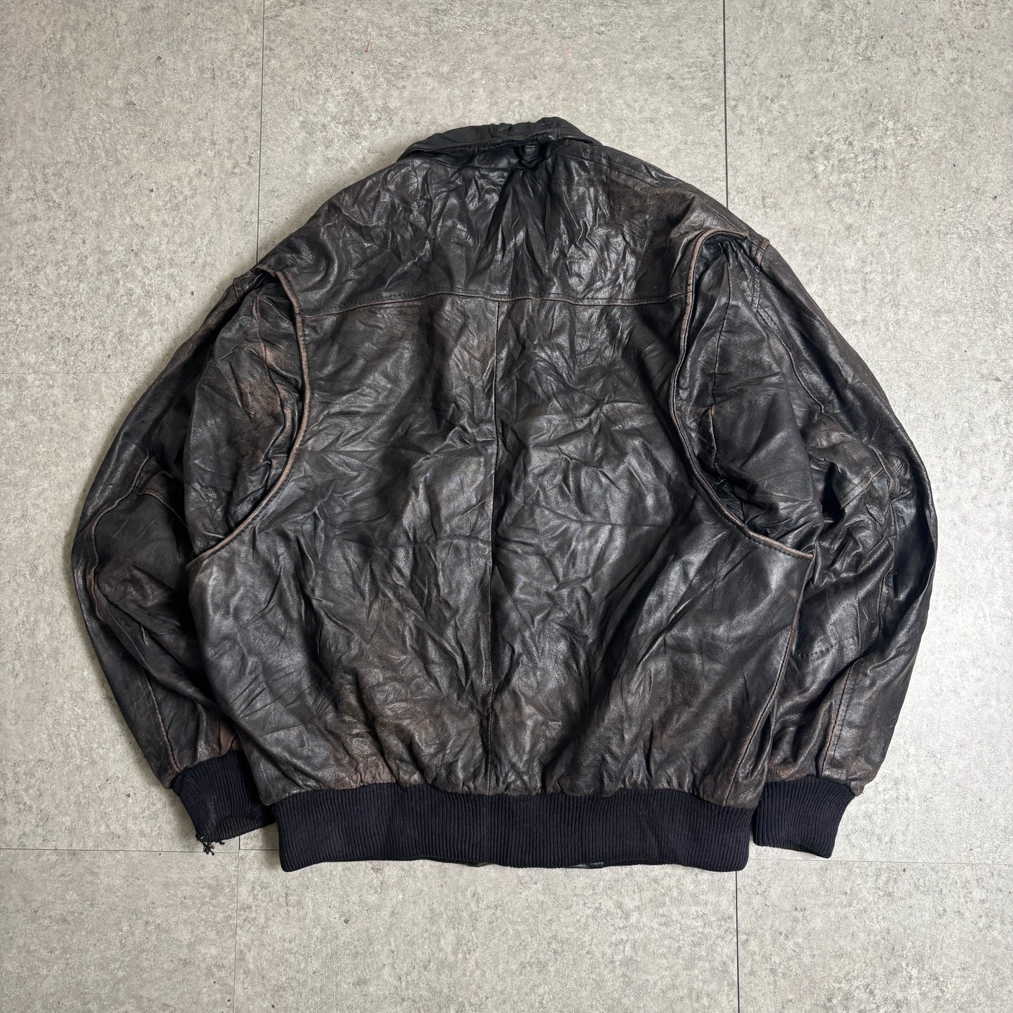 レザージャケットシティボーイコーデ古着