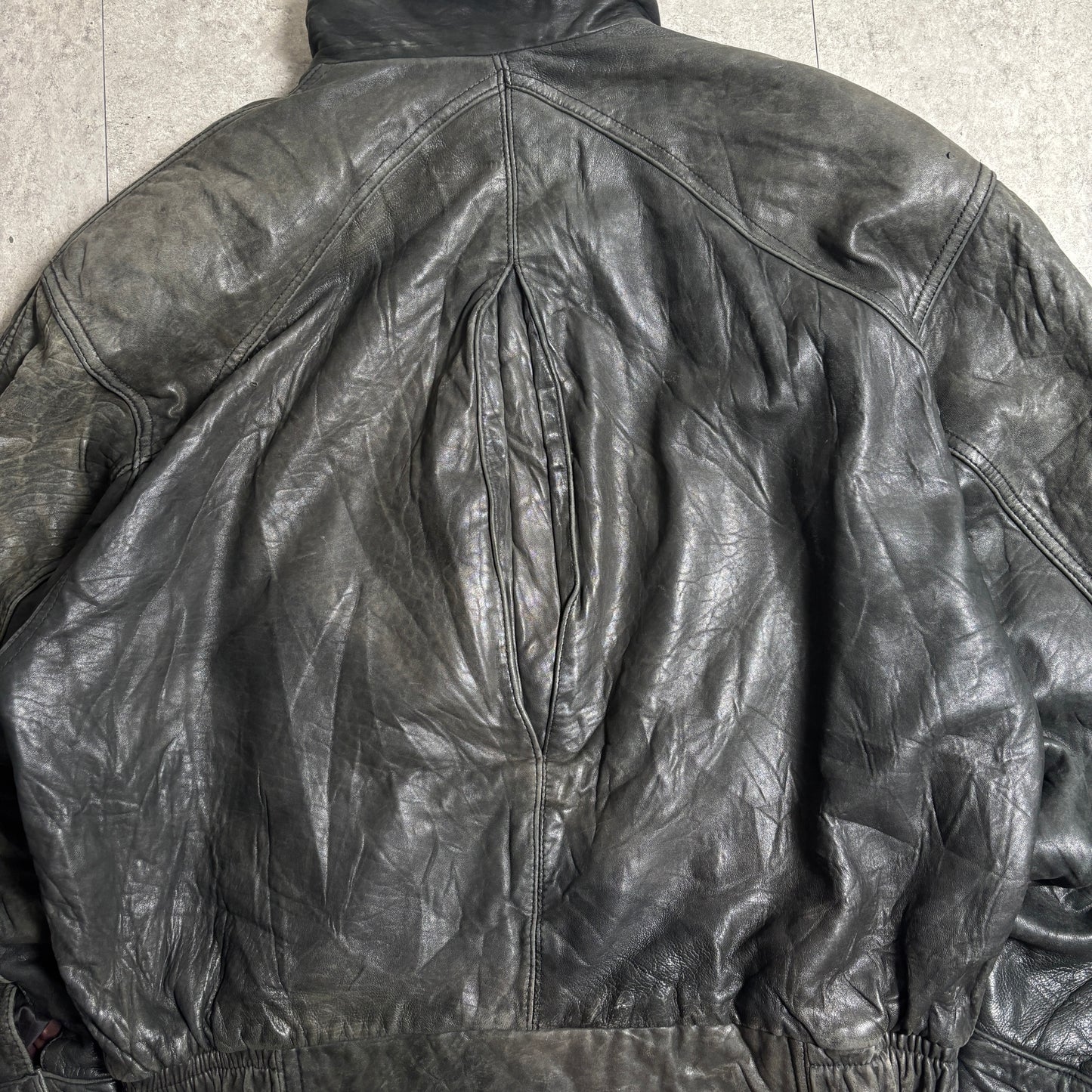 レザージャケットストリートコーデ古着