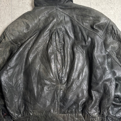 レザージャケットストリートコーデ古着