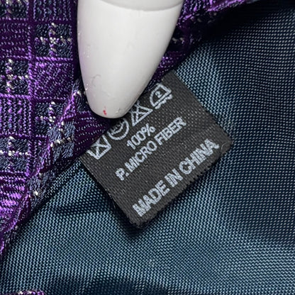 ワンタッチジップネクタイ紫スリムタイストリートシックシティボーイ古着