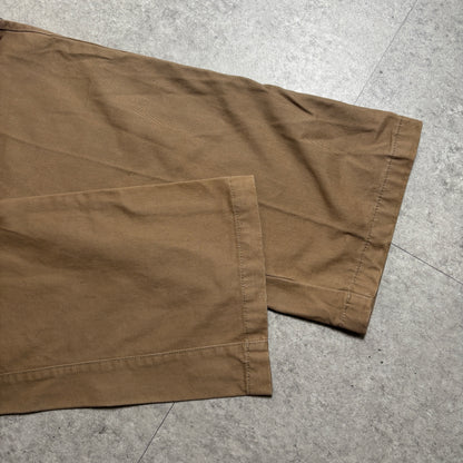 カーキリブニットシティボーイコーデ古着