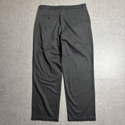 総柄ニットスラックスシティボーイコーデ古着