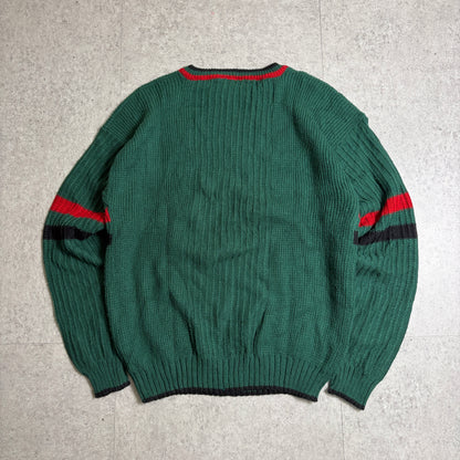 ニットブラックデニムシティボーイコーデ古着