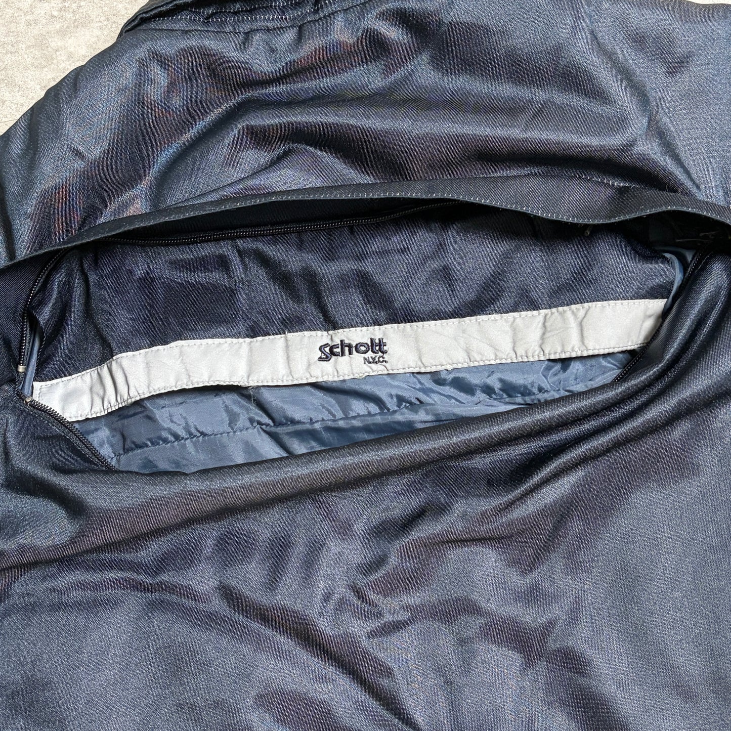 Schott N.Y.CPOLICETYPE9809-OG中綿ジャケットアメカジワークストリートコーデ